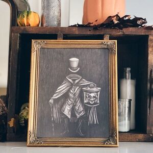 Headless Horseman Print Vintage Framed